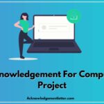 Acknowledgement For Computer Project