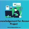 Acknowledgement For Accounts Project, Acknowledgement For Accounts Project Class 12th, Acknowledgement For Accountancy Project