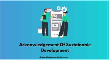Acknowledgement For Sustainable Development, Acknowledgement For Sustainable Development Project Class 10, Acknowledgement On Sustainable Development